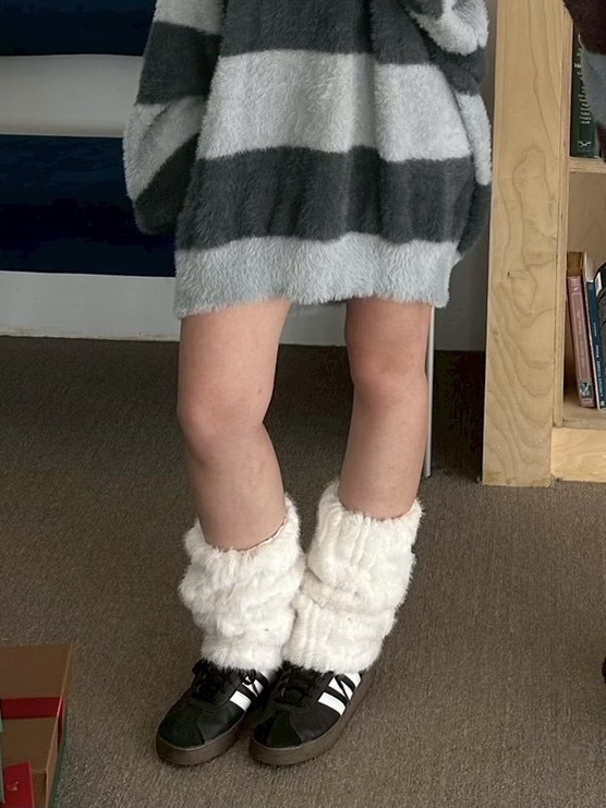 毛茸茸水貂毛襪套