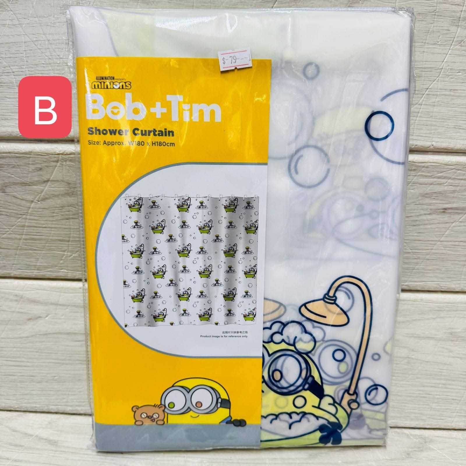 三眼 Minion 小𤌴 Moomin Line 浴簾
