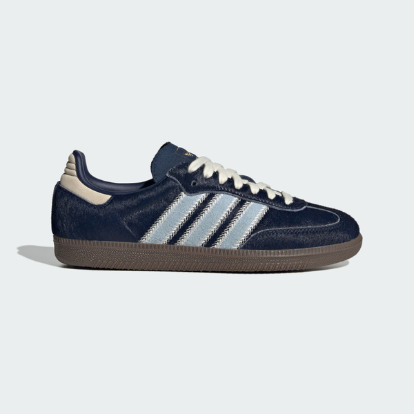 Adidas 愛迪達 Samba OG W JS3934 女 運動休閒鞋 德訓鞋 馬毛鞋面 復古 舒適 深藍