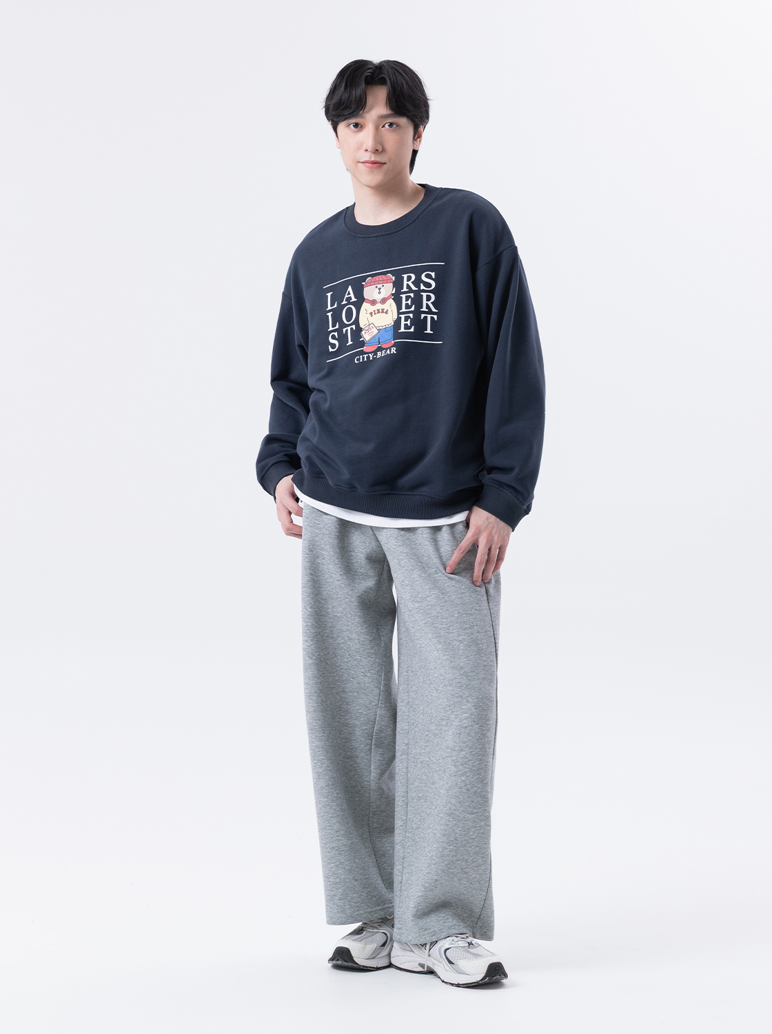 CITY BEAR印花大學TEE