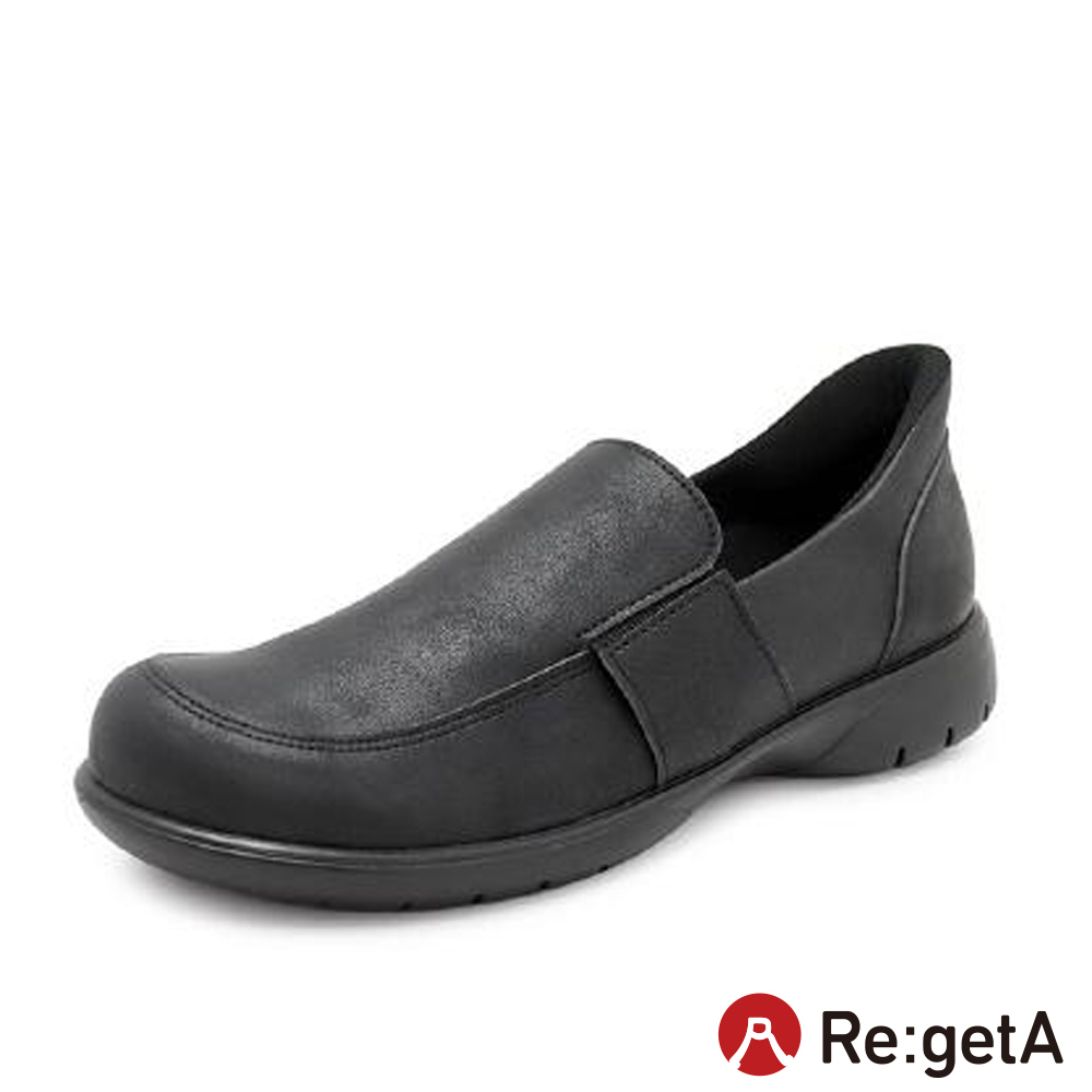 大阪樂步健康鞋 Re:getA套入式經典樂福鞋R404M(BLK-黑色)