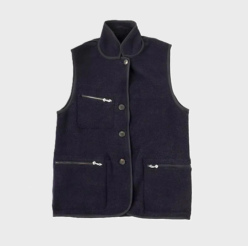 ON SALE: VISVIM VS GILET BOA (SUPERFINE) WOOL VEST *REVERSIBLE - BLACK PRE ORDER ITEM (預訂中)