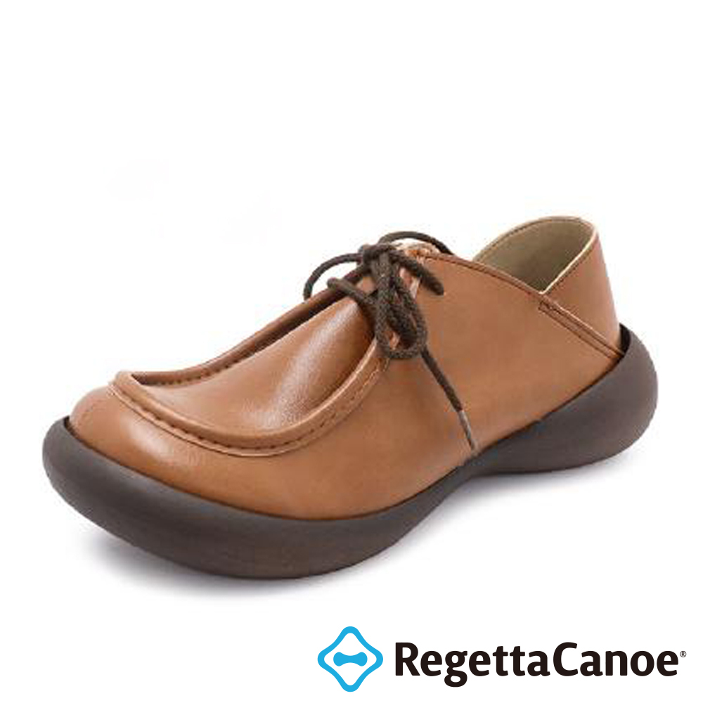 大阪樂步健康鞋 RegettaCanoe兩穿式後踩綁帶便鞋休閒鞋CJFS6820 (CAM-駝色)