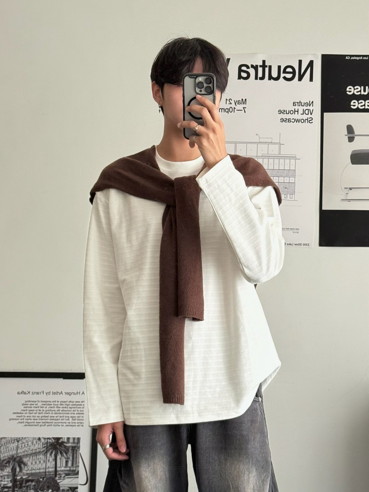 （現貨）FST31 250G立體條紋素色圓領長袖