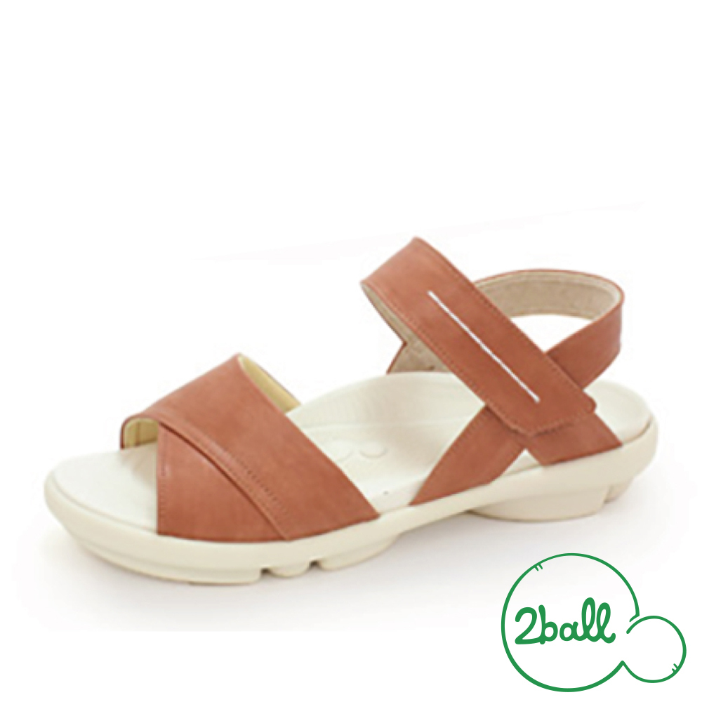 大阪樂步健康鞋 2ball 都會風知性優雅後帶涼鞋TB201(ORG-橘色)