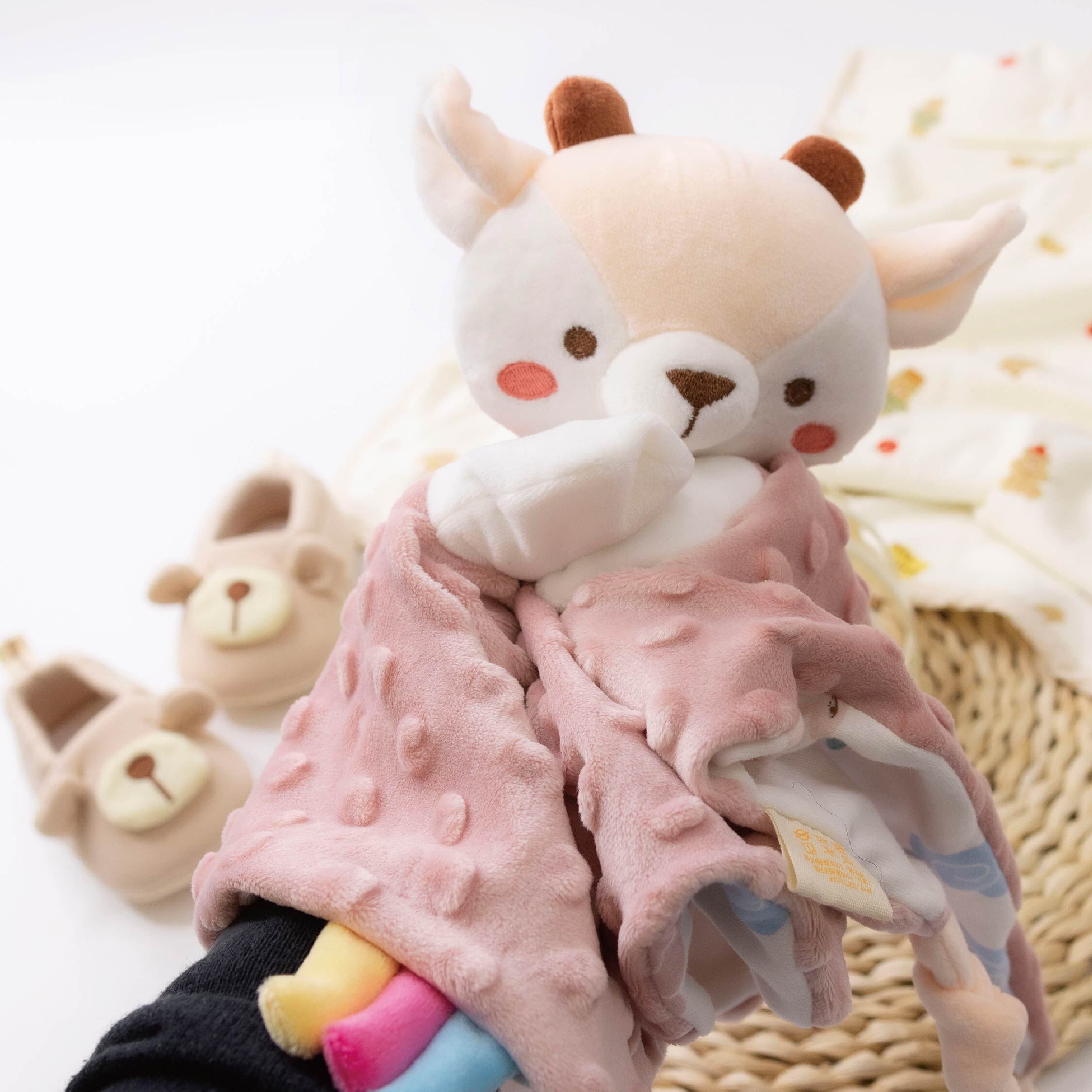 【JS0374】魔粒九色鹿安撫巾/手偶