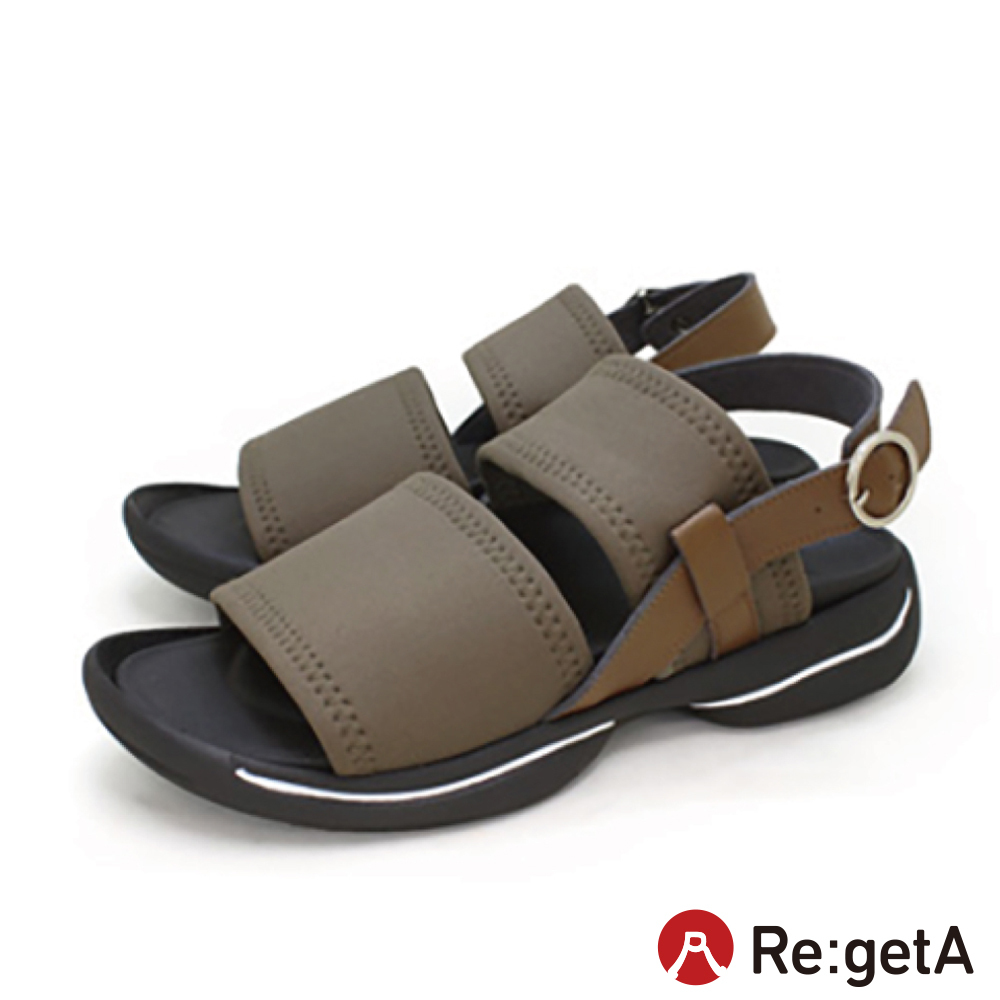 大阪樂步健康鞋 Re:getA輕量運動風後帶涼鞋RE3093(GRY-灰色)