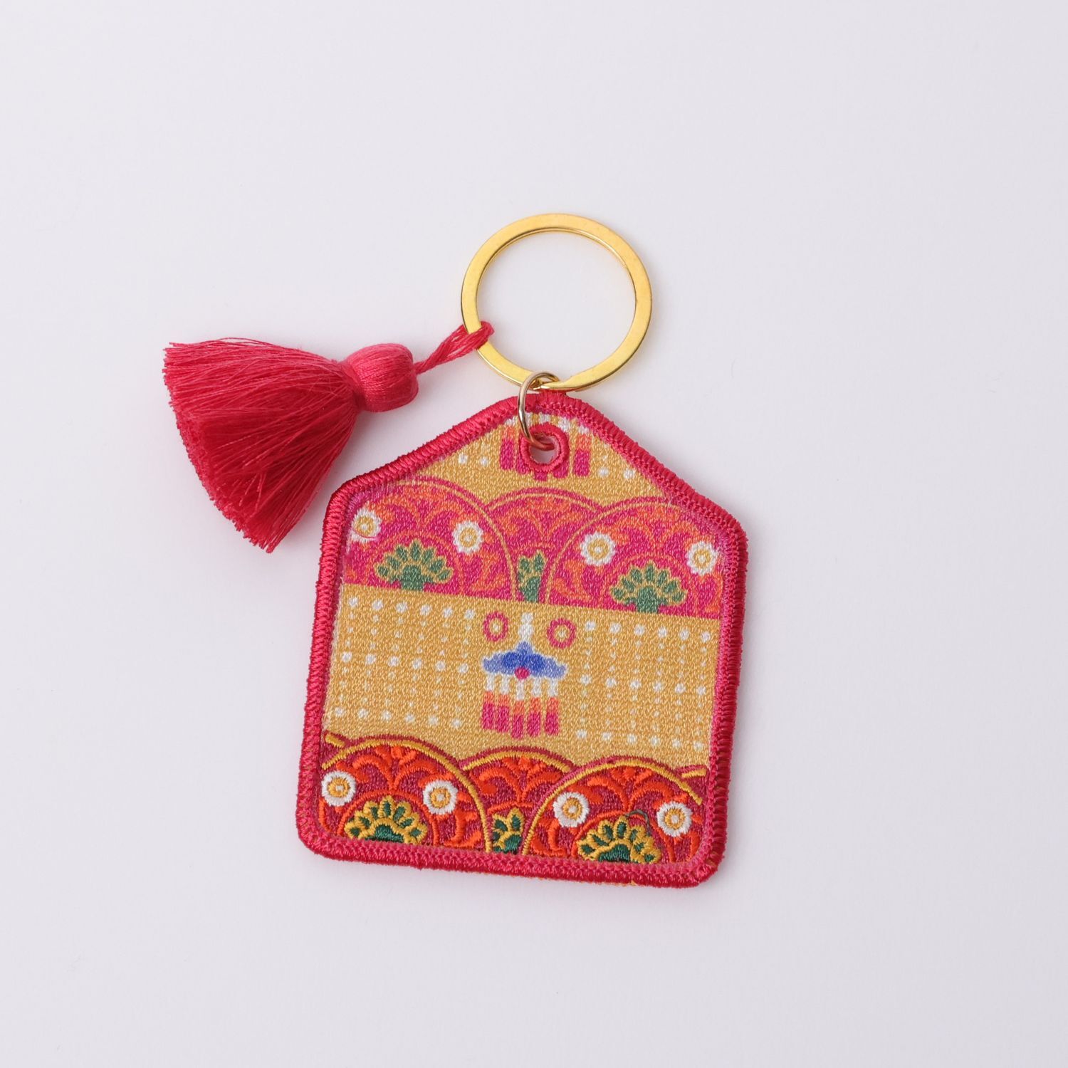 印花樂平安符造型刺繡吊飾/台灣神明們/媽祖娘娘