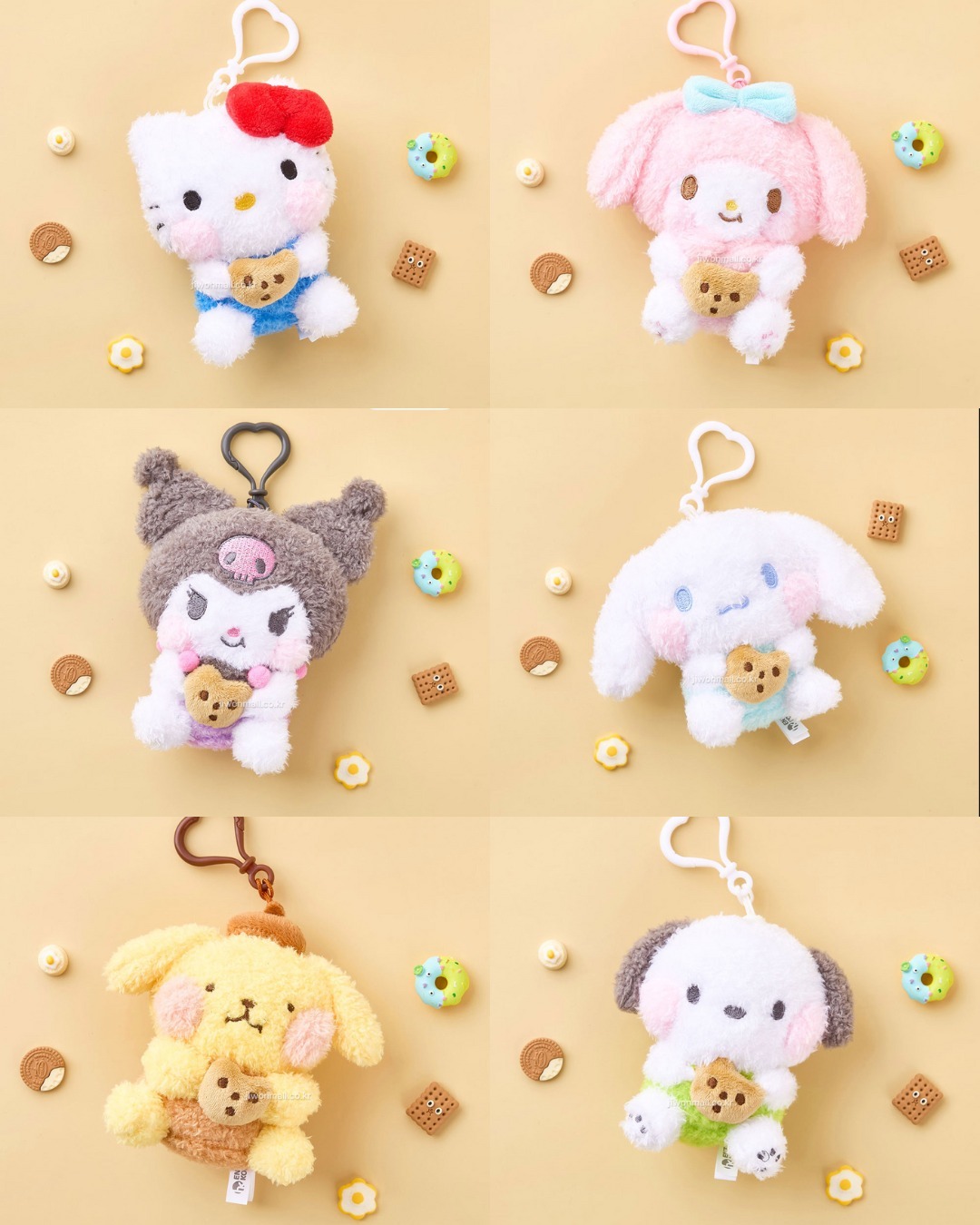 < 🇰🇷預購> 新品發售 三麗鷗咬咬餅乾系列 玩偶吊飾