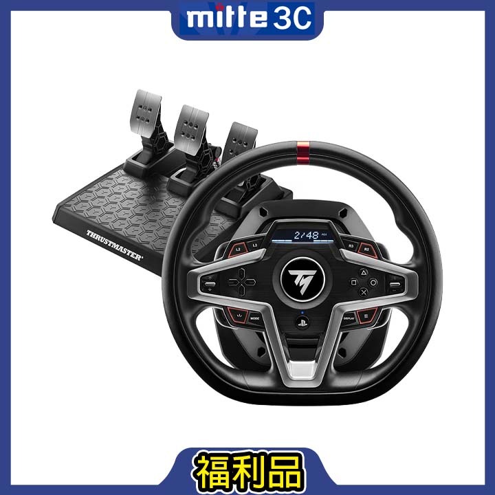 【展示品】Thrustmaster T248P 圖馬思特 賽車遊戲方向盤 可支援PS5 PS4 PC