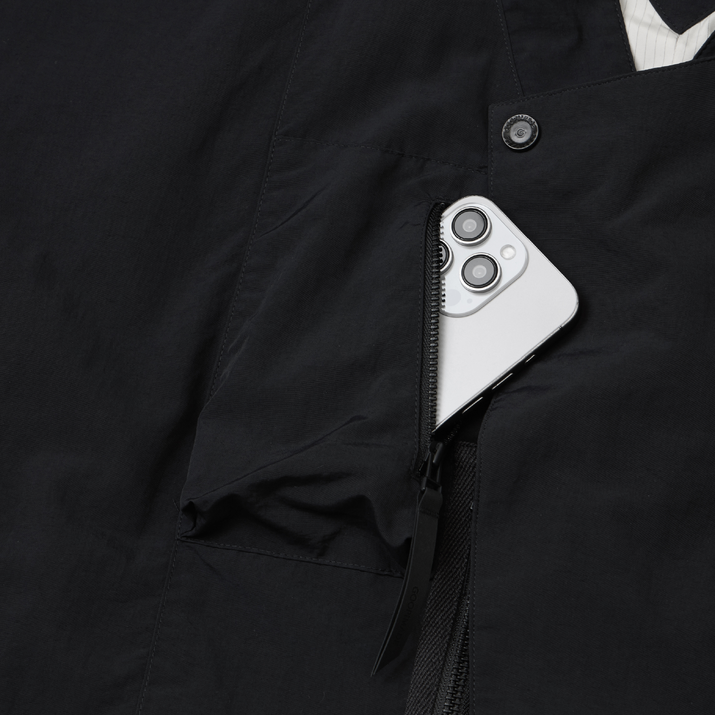 ジャケット・アウター GOOPiMADE 19SS N-DP. KIMONO Jacket black 9th - “EXP-DLC” Short Kimono Jacket - Shadow