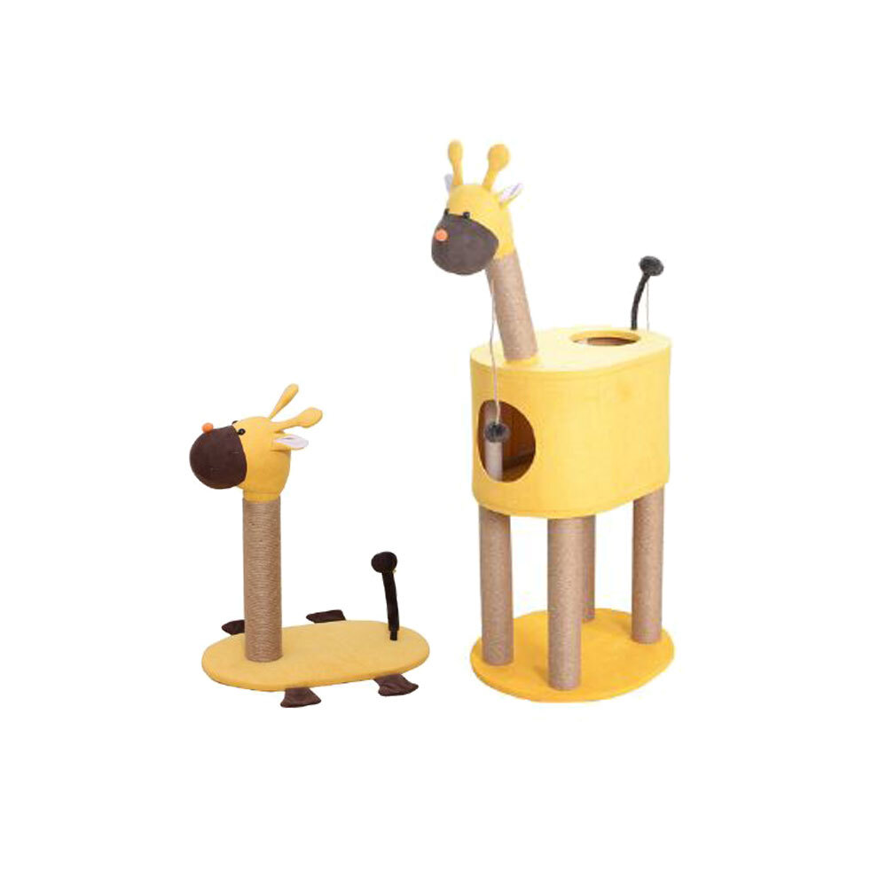 美國Petpals 長頸鹿貓抓柱 貓窩跳台