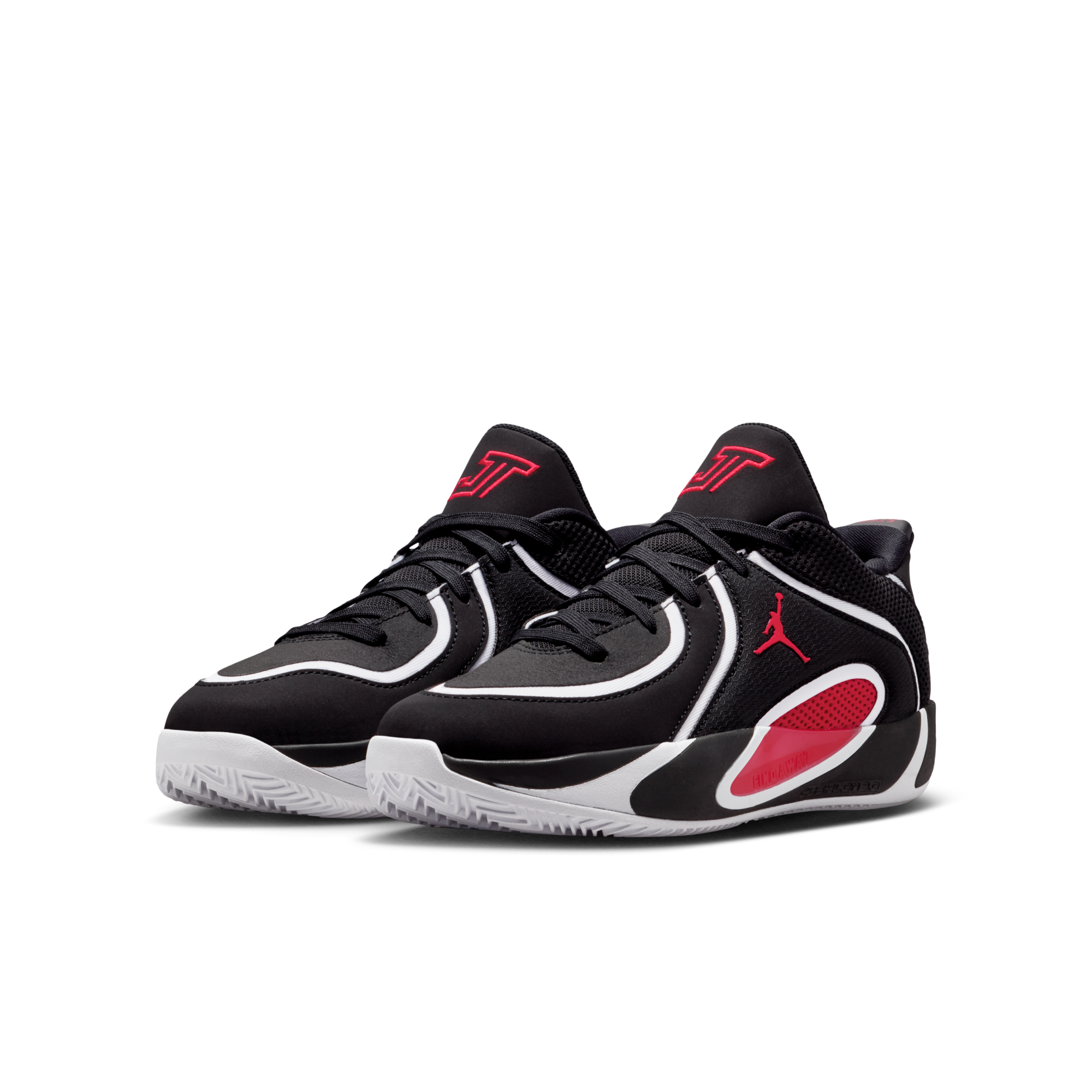 大童鞋 女鞋 NIKE JORDAN TATUM 4 GS 'Bloodline' 黑紅 氣墊 緩震 實戰鞋 籃球鞋【HQ4611-001】