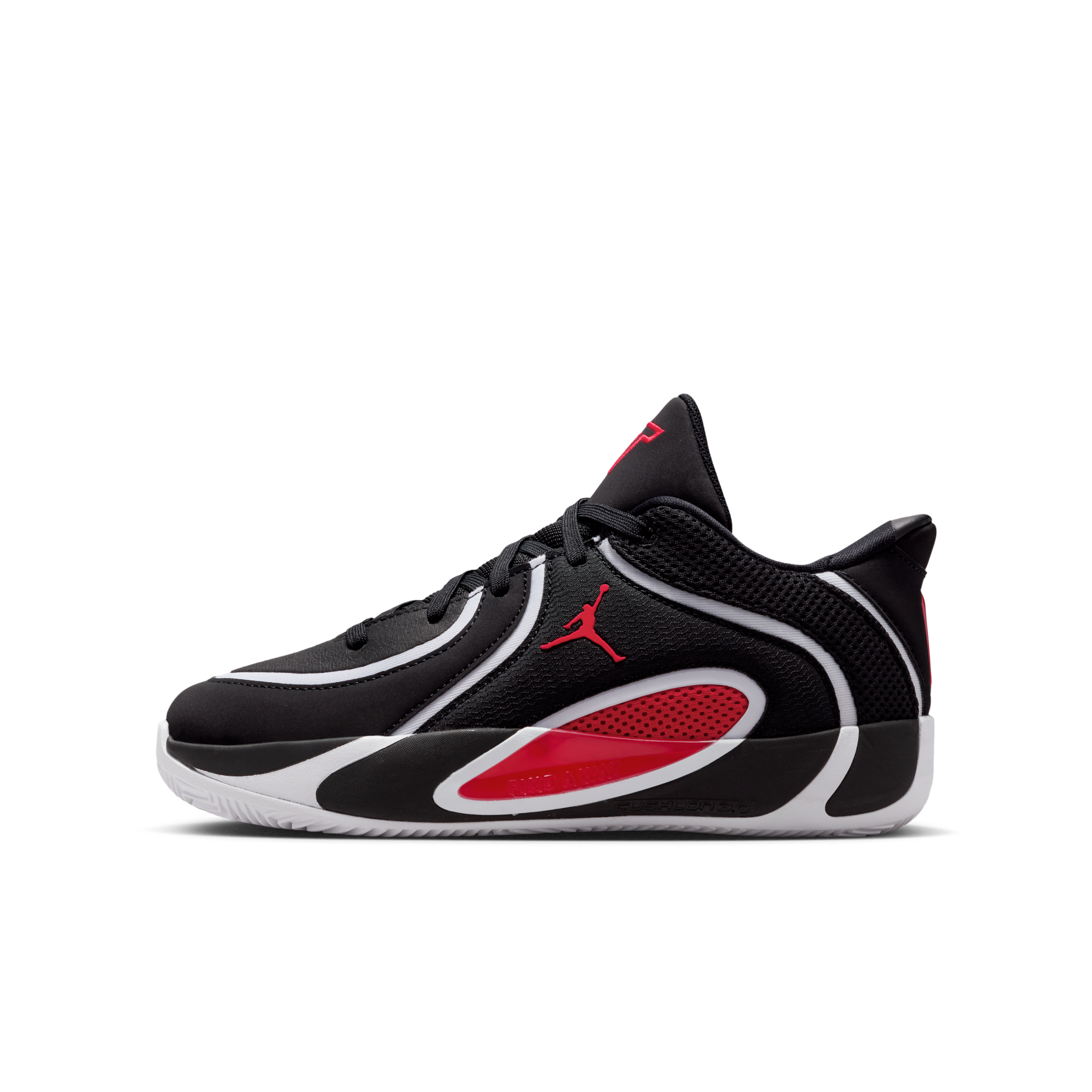 大童鞋 女鞋 NIKE JORDAN TATUM 4 GS 'Bloodline' 黑紅 氣墊 緩震 實戰鞋 籃球鞋【HQ4611-001】