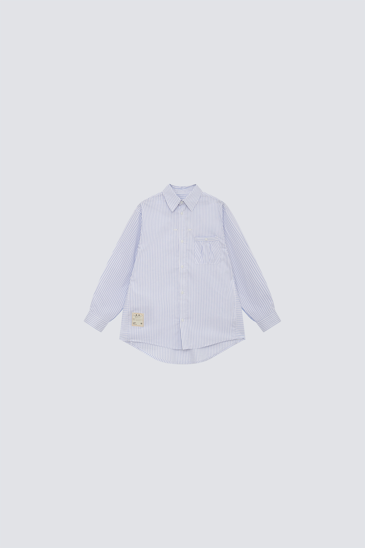 Striped Patch Shirt｜Blue｜Hong Kong Original Design