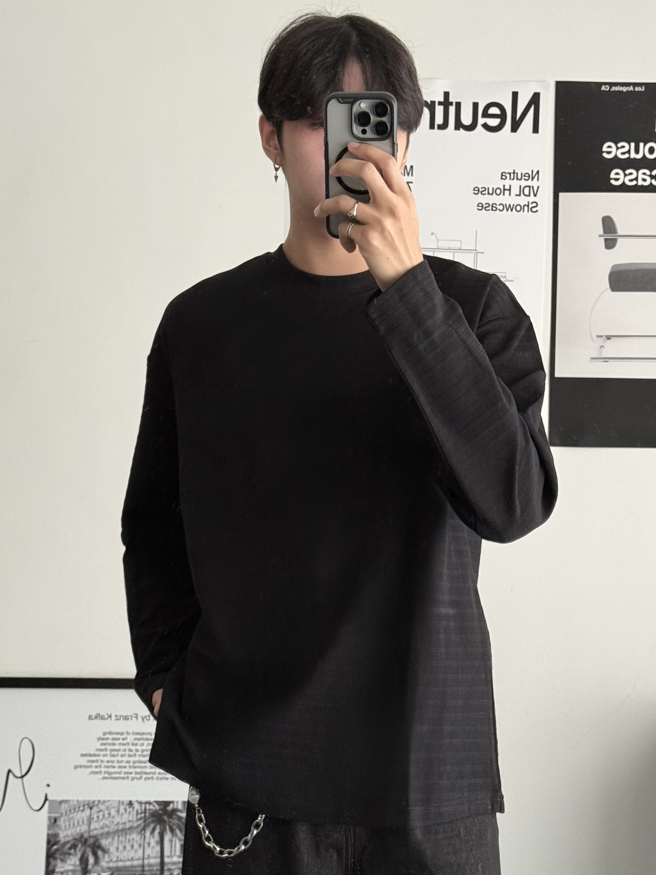 （現貨）FST31 250G立體條紋素色圓領長袖