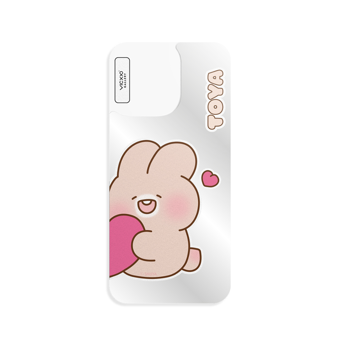 Shuya 手機鏡面背貼膜 / 愛心Toya-VC093