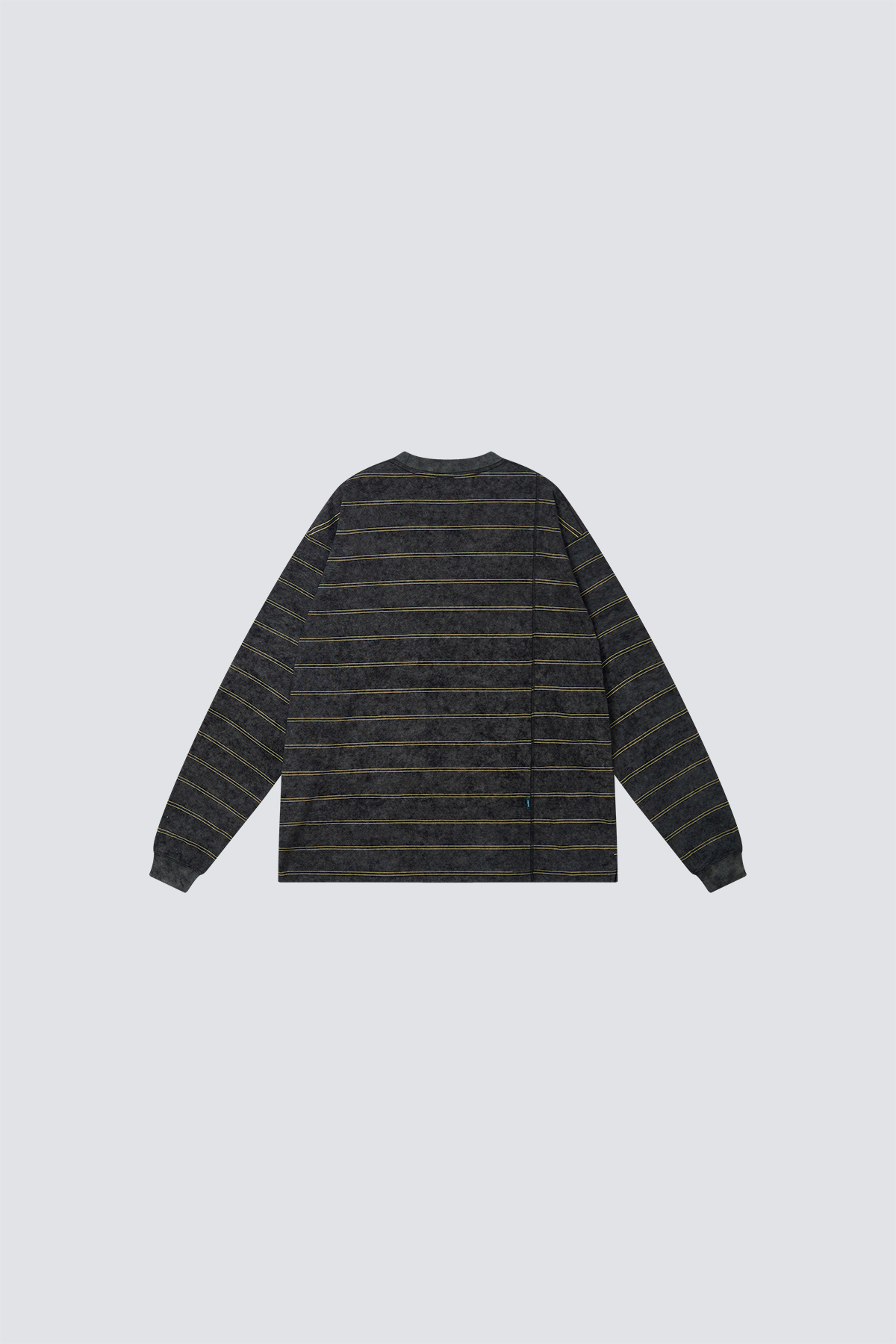 Washed stripe JP FUM Long Sleeve Tee｜Grey｜Hong Kong Original Design