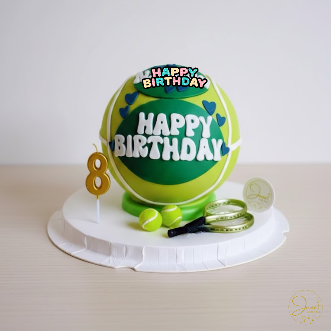 網球主題扑扑蛋糕