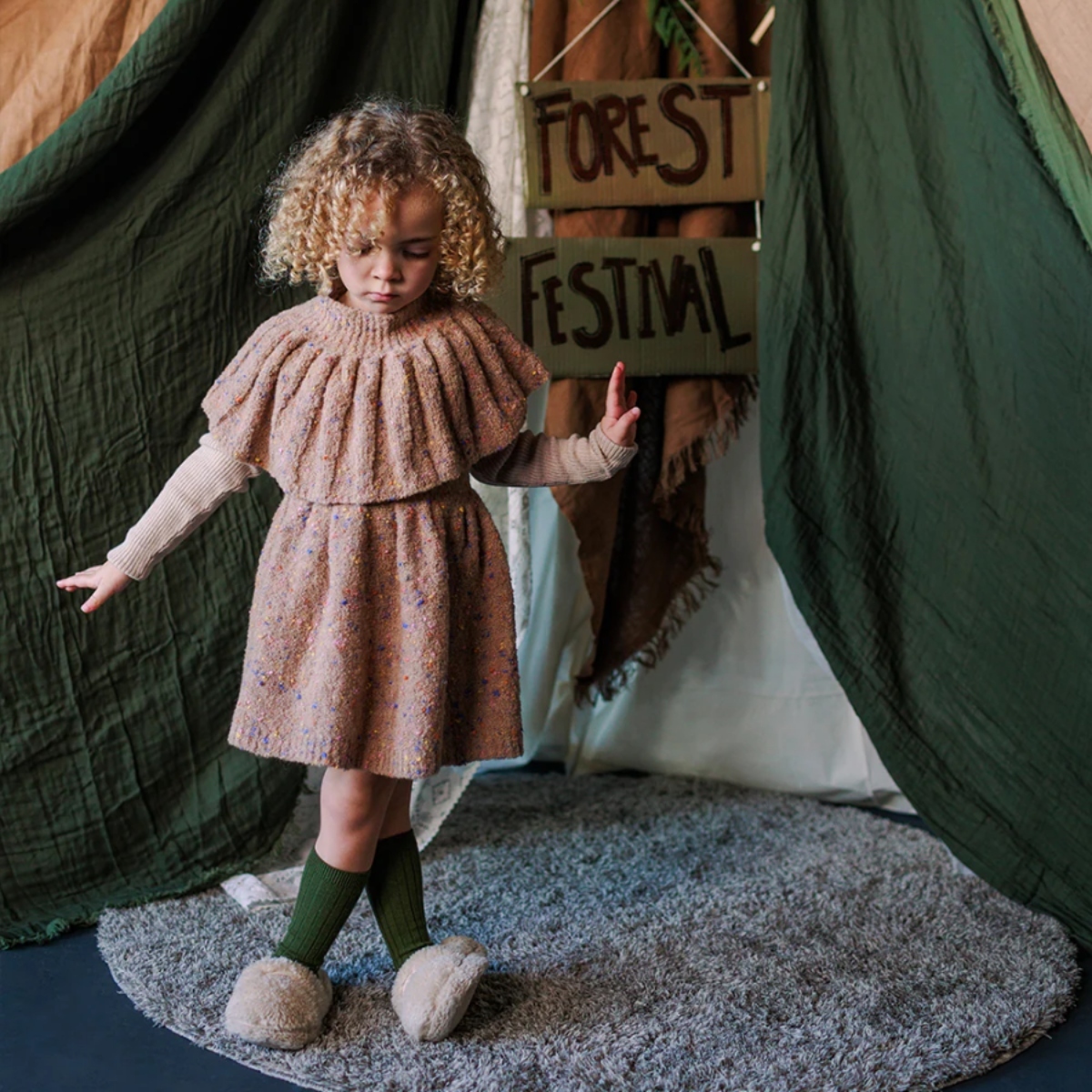 MABLI 混彩吊帶裙(吊帶可拆) SPRINKLES SKIRT - RAINBOW EARTH