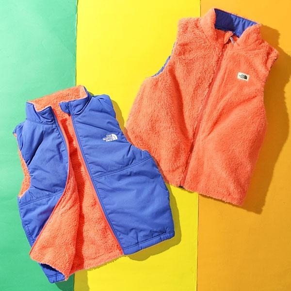 預購┃日本 中童款 TNF Toddler Reversible Cozy Vest 雙面穿 搖粒絨 尼龍 背心
