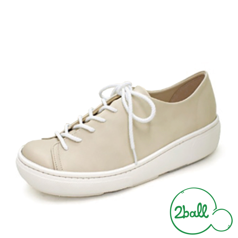 大阪樂步健康鞋 2ball 輕量厚底休閒鞋TB602(IVO-象牙白)
