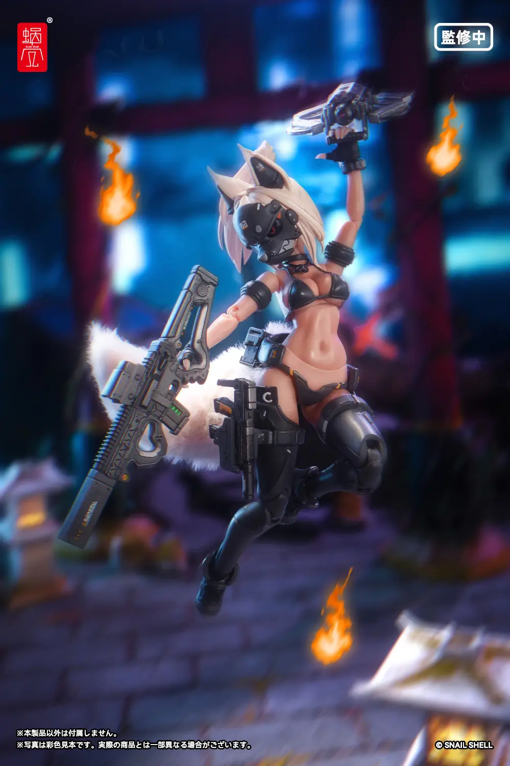 「ACG.GO」「預購」日版 蝸之殼Snail Shell - 1/12 狐火戰姬-穂乃火 泳裝Ver. RA-04 (畫師：軟鋼) 塗裝完成品可動