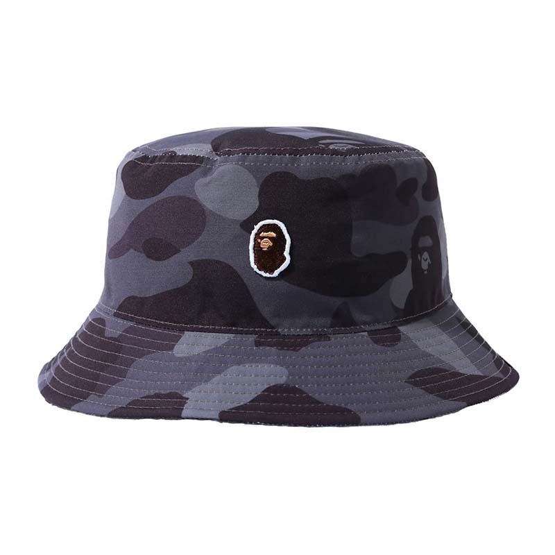 BAPE 滿版迷彩小猿頭 漁夫帽 帽子 灰紫色 BAPE-336CM [台灣現貨]