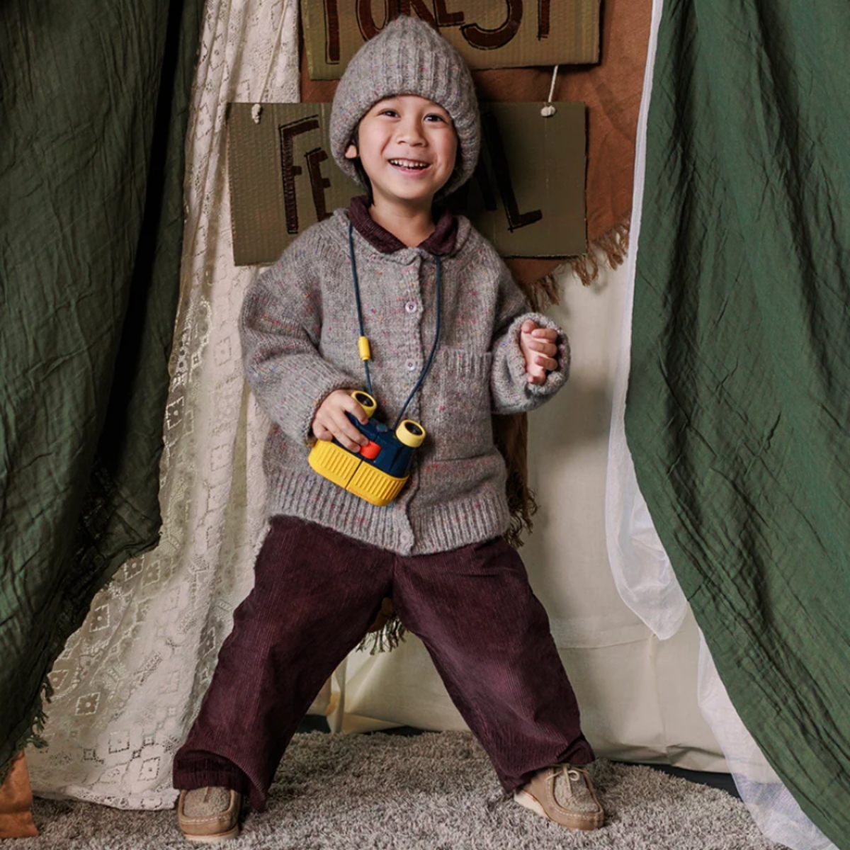 MABLI 螺紋燈芯絨長褲 CORD PANTS - RAISIN