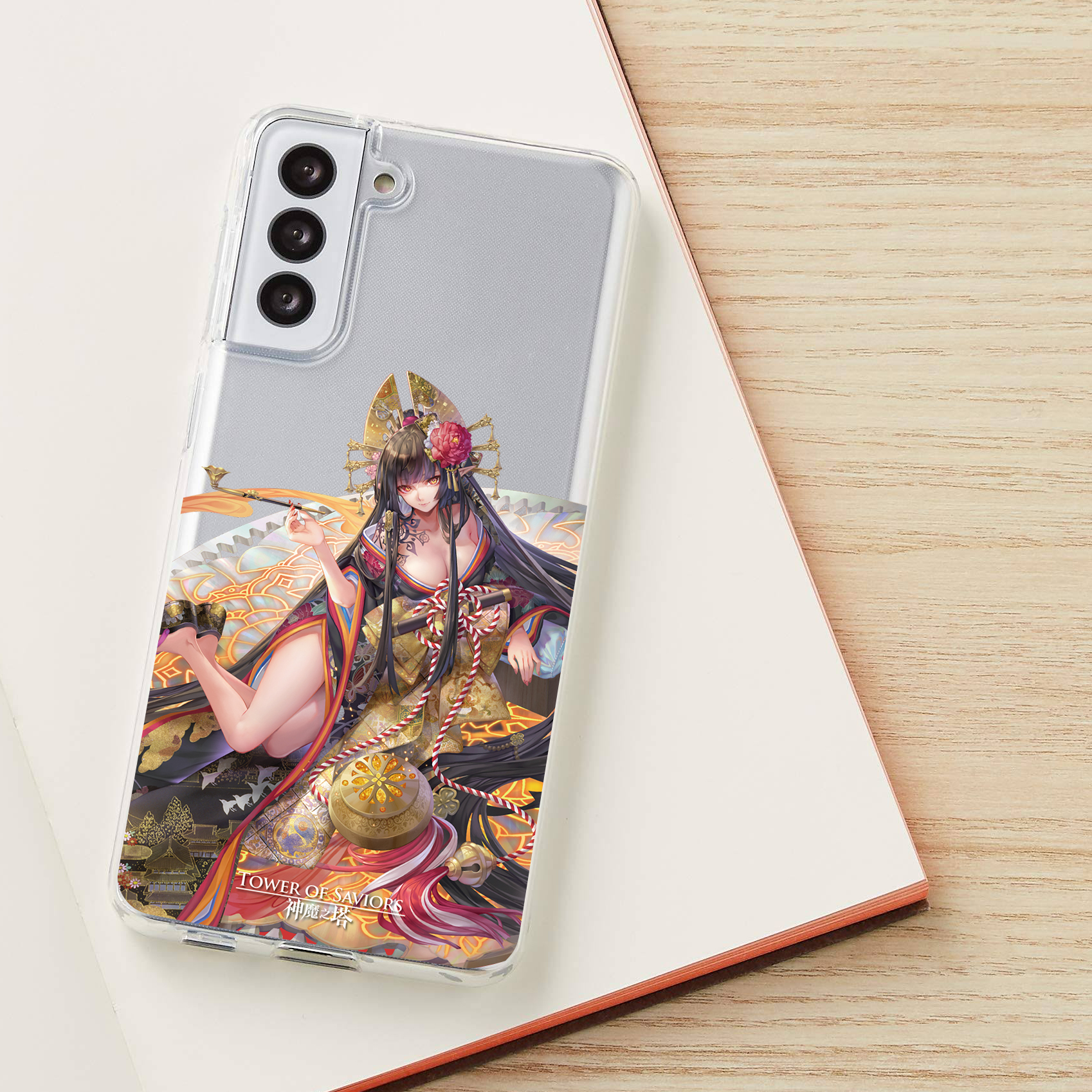 《神魔之塔》黑金三星手機殼（凜潔心界 ‧ 曼陀羅)