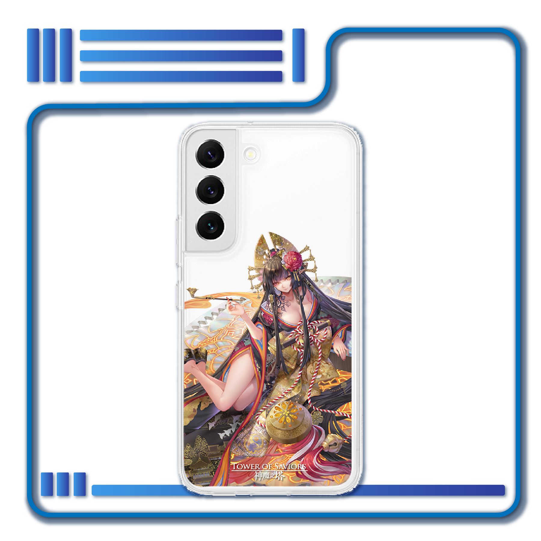 《神魔之塔》黑金三星手機殼（凜潔心界 ‧ 曼陀羅)