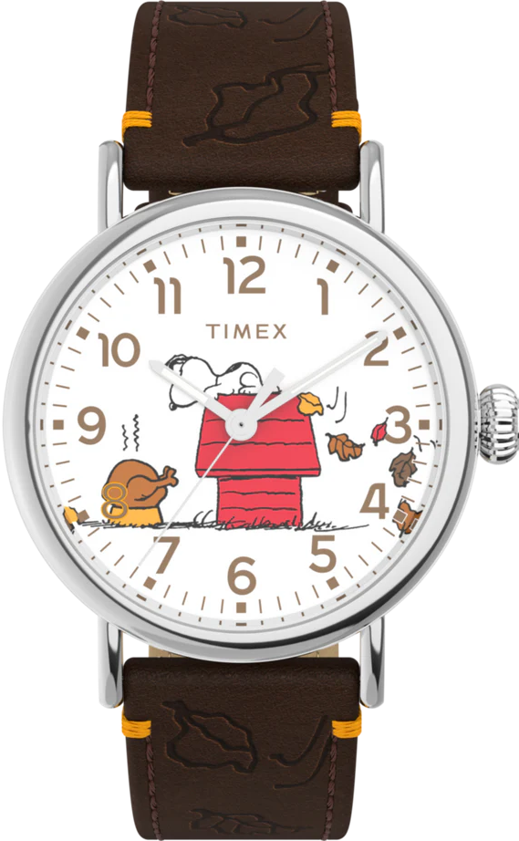 萬年鐘錶 - TIMEX 天美時   Peanuts Standard Thanksgiving  史奴比SNOOPY標準感恩節面盤男錶 TW2W44300 錶徑40MM