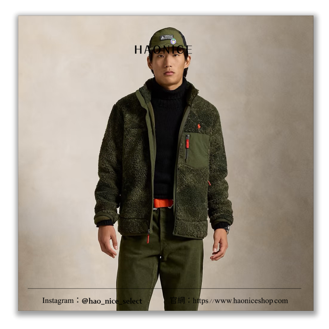 【HAO NICE】冬季戀哥🤩Polo Ralph Lauren秋冬新品🍁經典刺繡logo羊羔絨立領毛絨外套 休閒外套 防風保暖