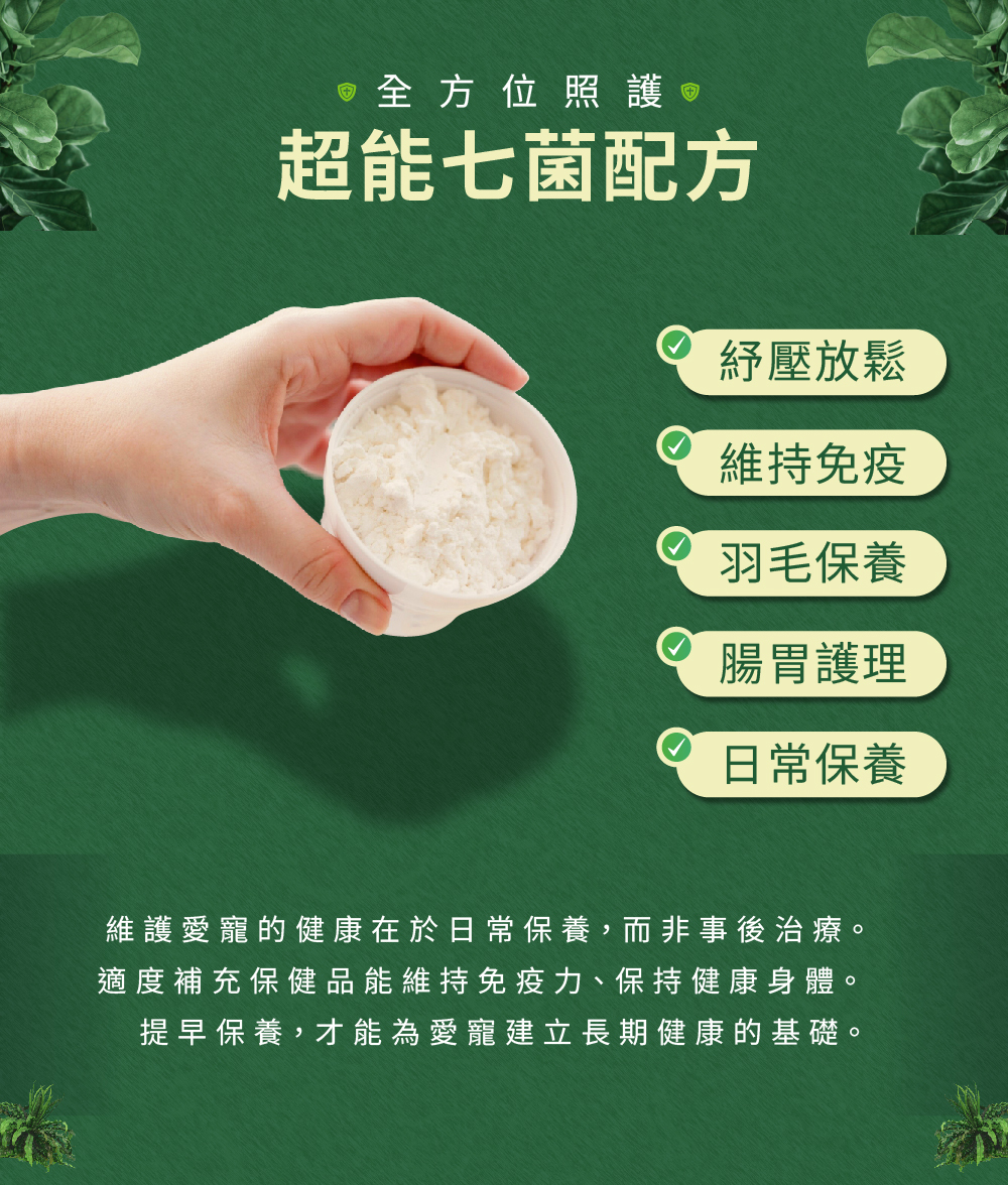 威旺WeWant 金剛鸚鵡益生菌+益生元-超能7菌30g,產品功效簡介