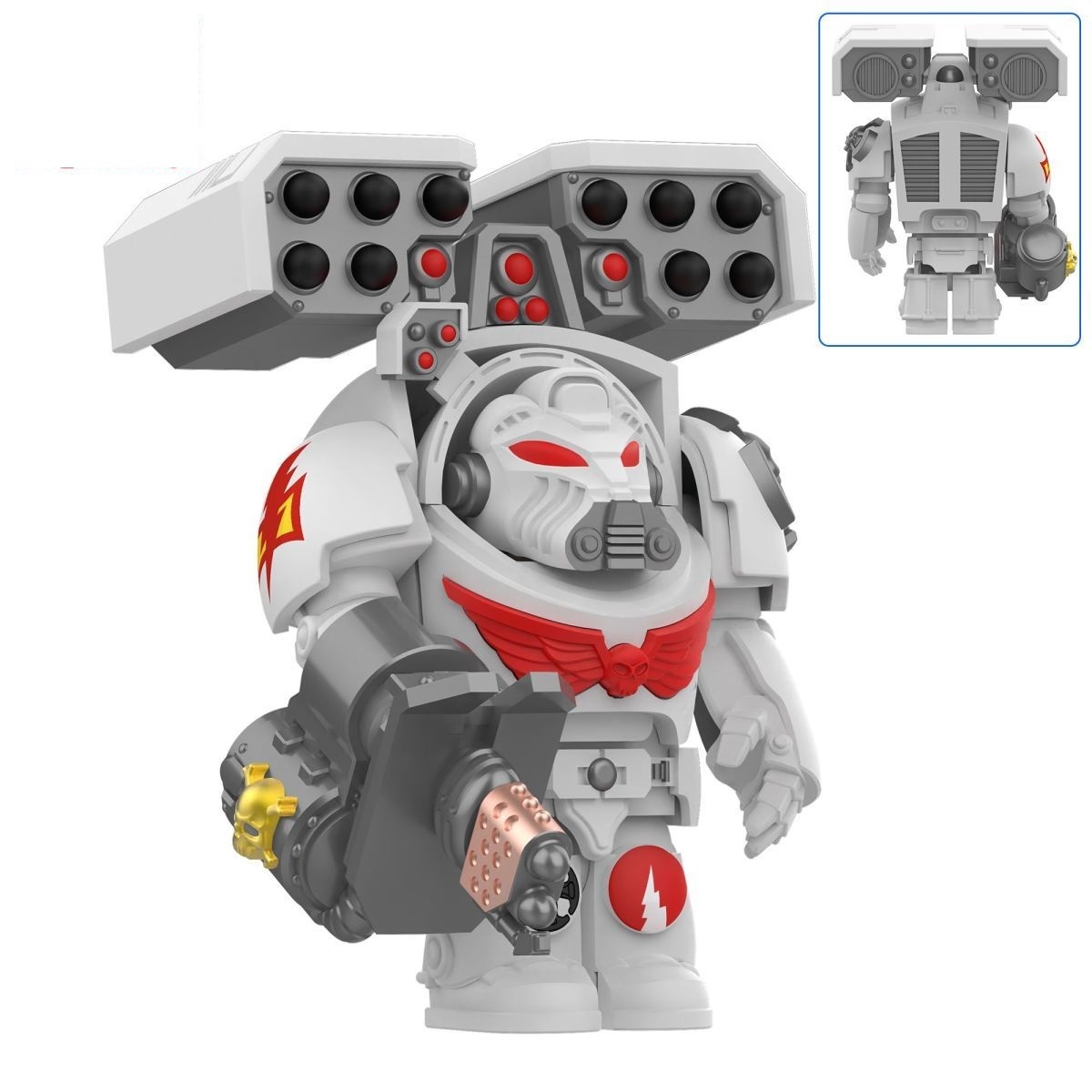 White Scars 40k Custom Minifigures fit Lego DY719