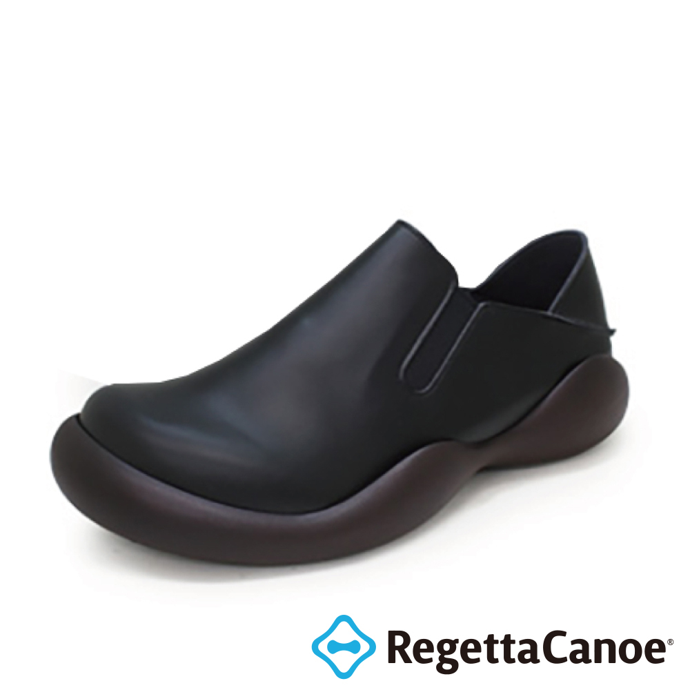 大阪樂步健康鞋 RegettaCanoe-兩穿式後踩便鞋休閒鞋CJOS6425 (BLK-黑色)
