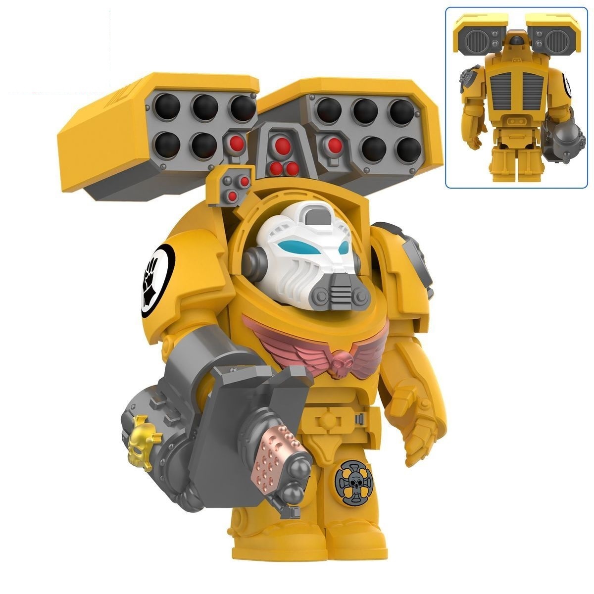 Imperial Fists 40k Custom Minifigures fit Lego DY720