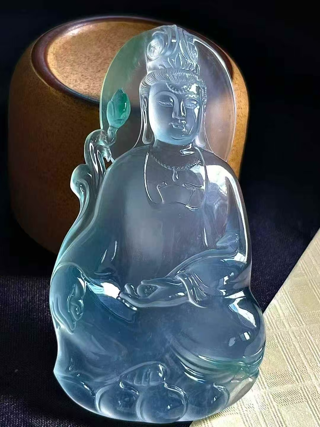 翡翠觀音,天然翡翠A玉, 緬甸玉, Jade, Jadeite