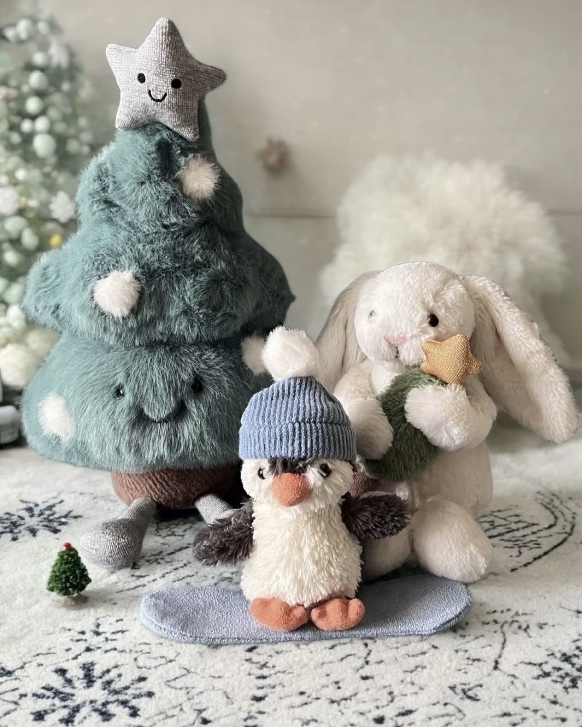 JELLYCAT 聖誕 薑餅 邦妮兔 戒指 茄子 企鵝 熊熊 娃娃 九款