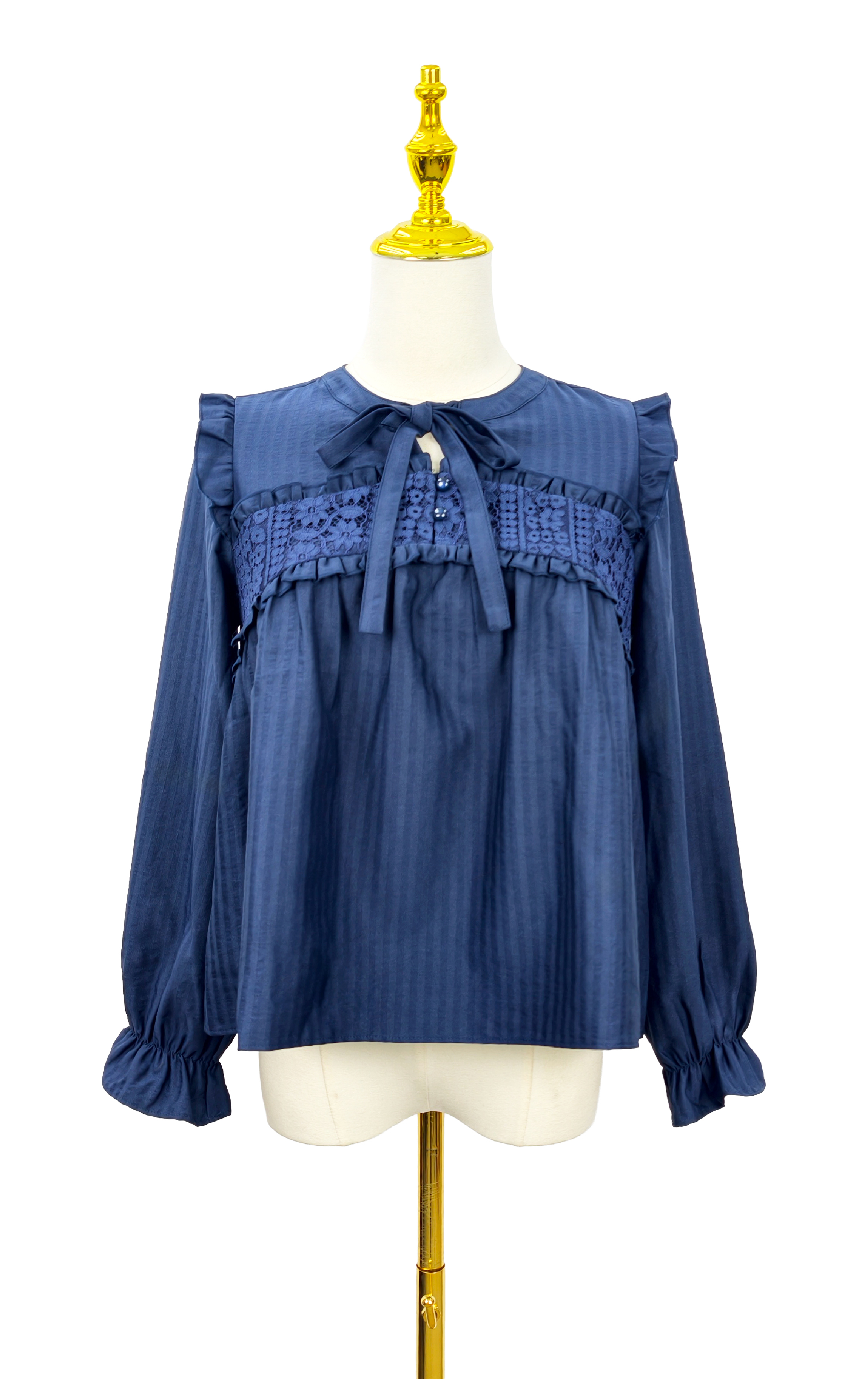 荷葉蕾絲飾邊襯衫 SH0278