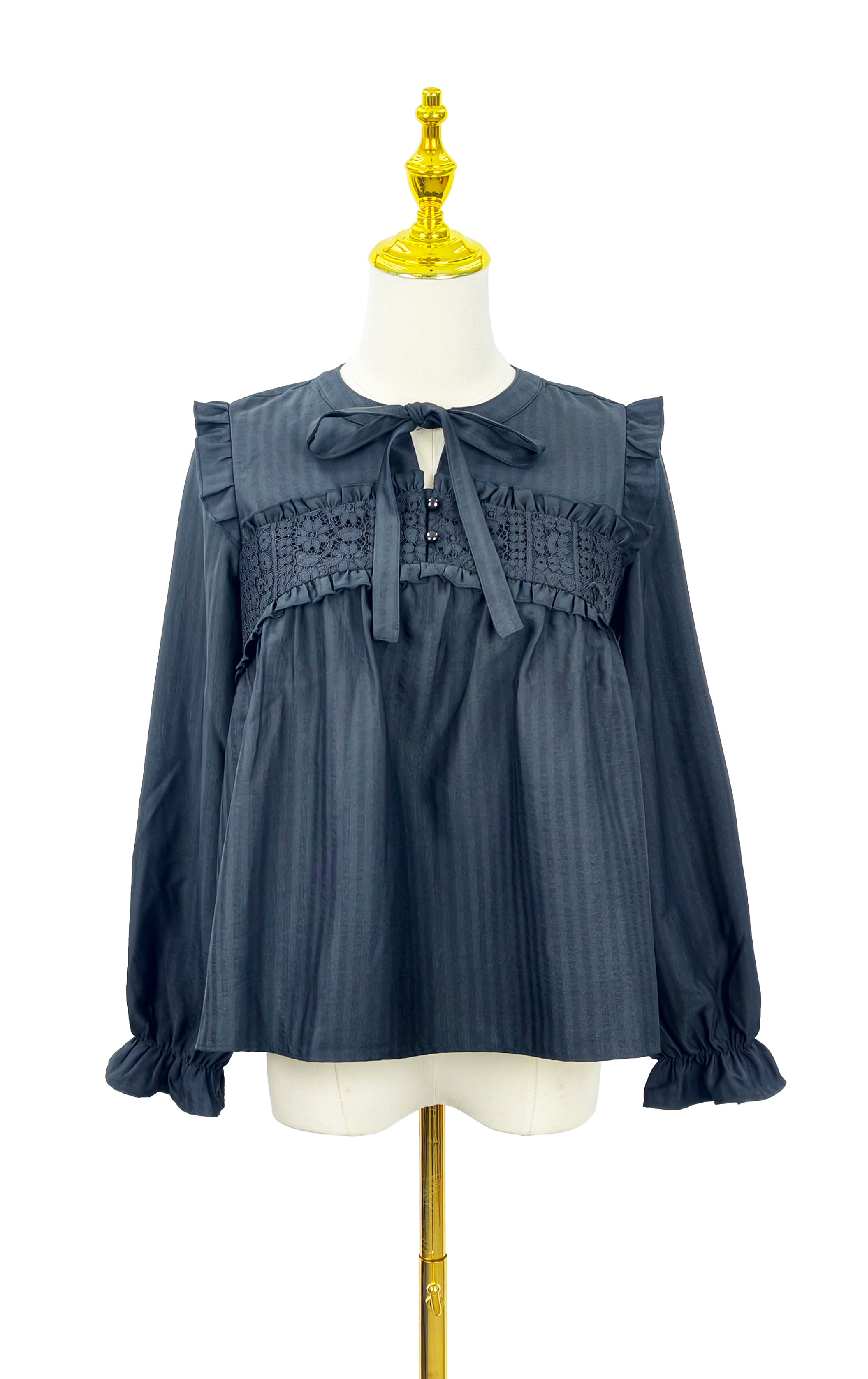 荷葉蕾絲飾邊襯衫 SH0278