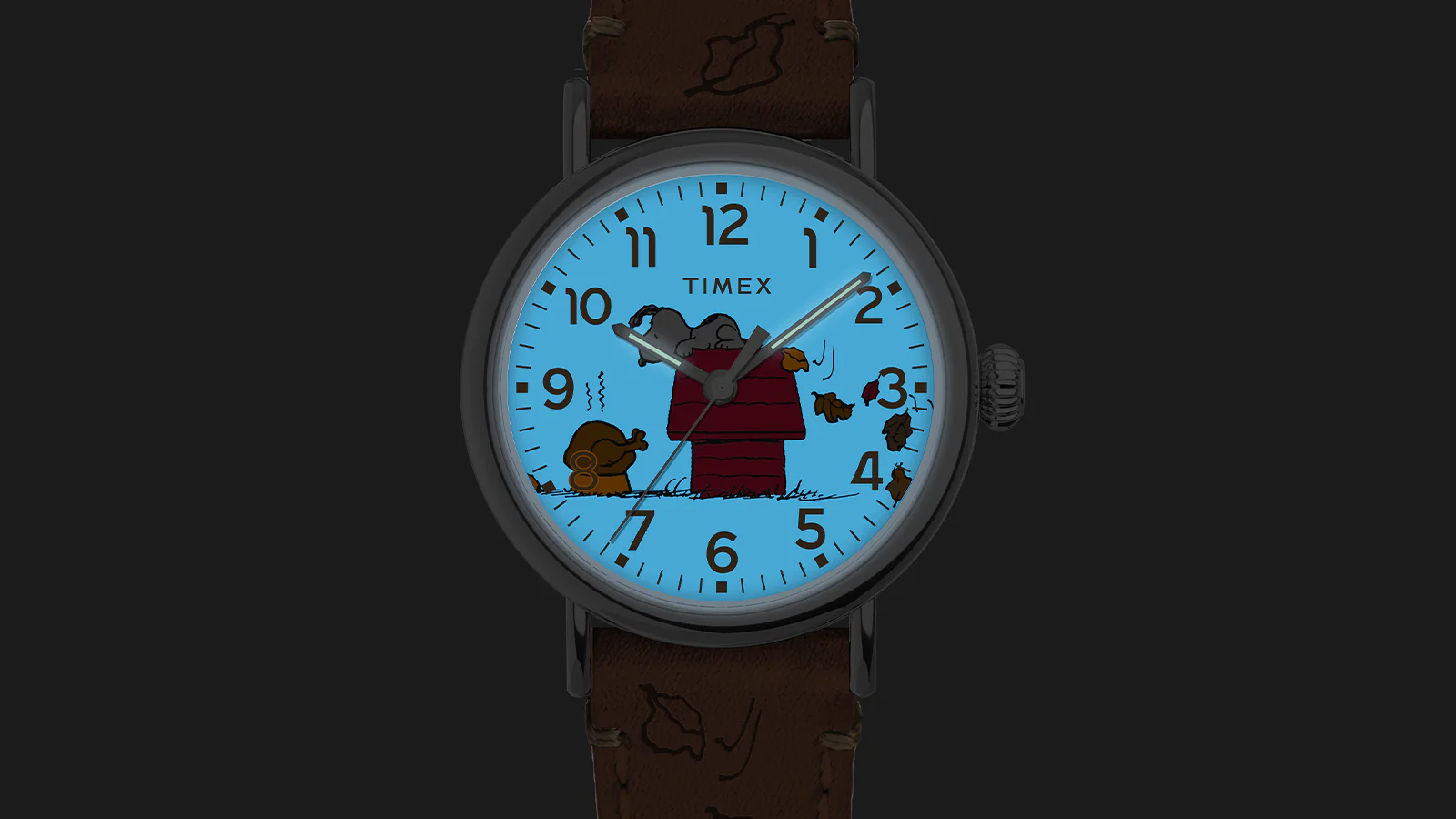 萬年鐘錶 - TIMEX 天美時   Peanuts Standard Thanksgiving  史奴比SNOOPY標準感恩節面盤男錶 TW2W44300 錶徑40MM