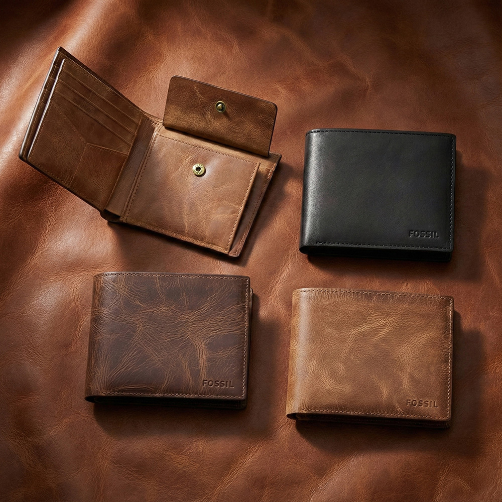 Derrick 真皮大零錢袋RFID皮夾 (多色可選)