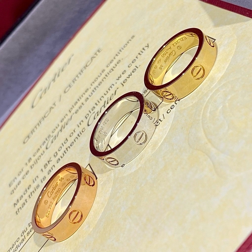 【寬版｜光面/三鑽/六鑽】 18k”ct love經典鑽釘高奢定製戒2.0系列