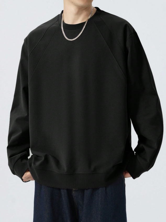 KADMAX大尺碼-秋冬長袖打底衫大學TEE〈KSMS2649〉