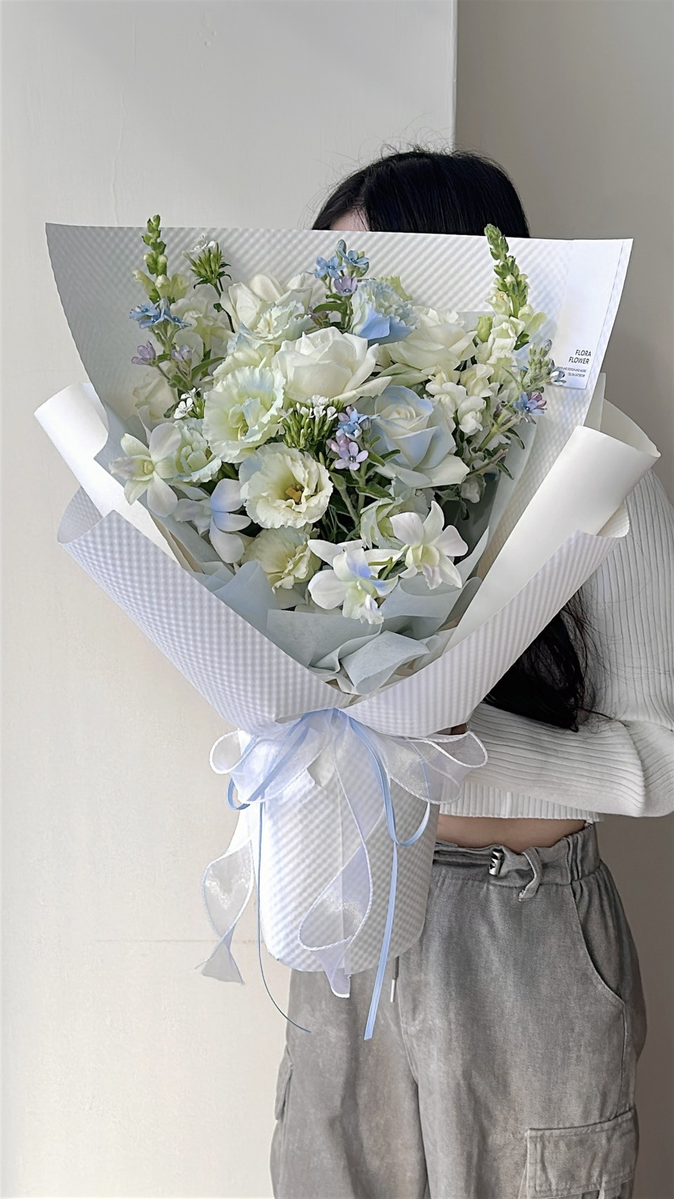 鮮花花束 薄霧藍桉