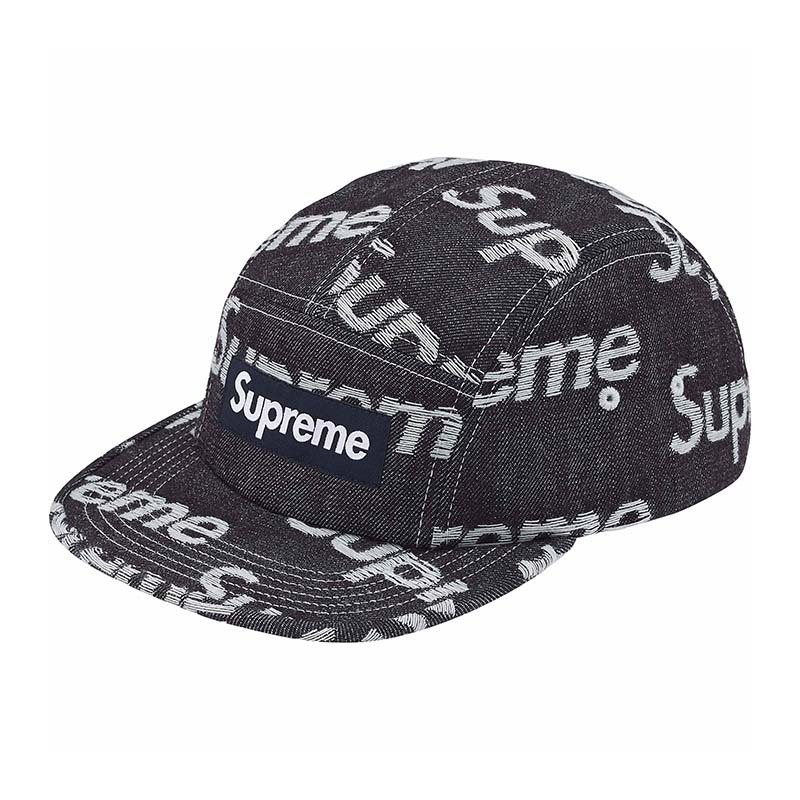 Supreme Jacquard Logos Denim Camp Cap 單寧帽子 SUP-560 [台灣現貨]