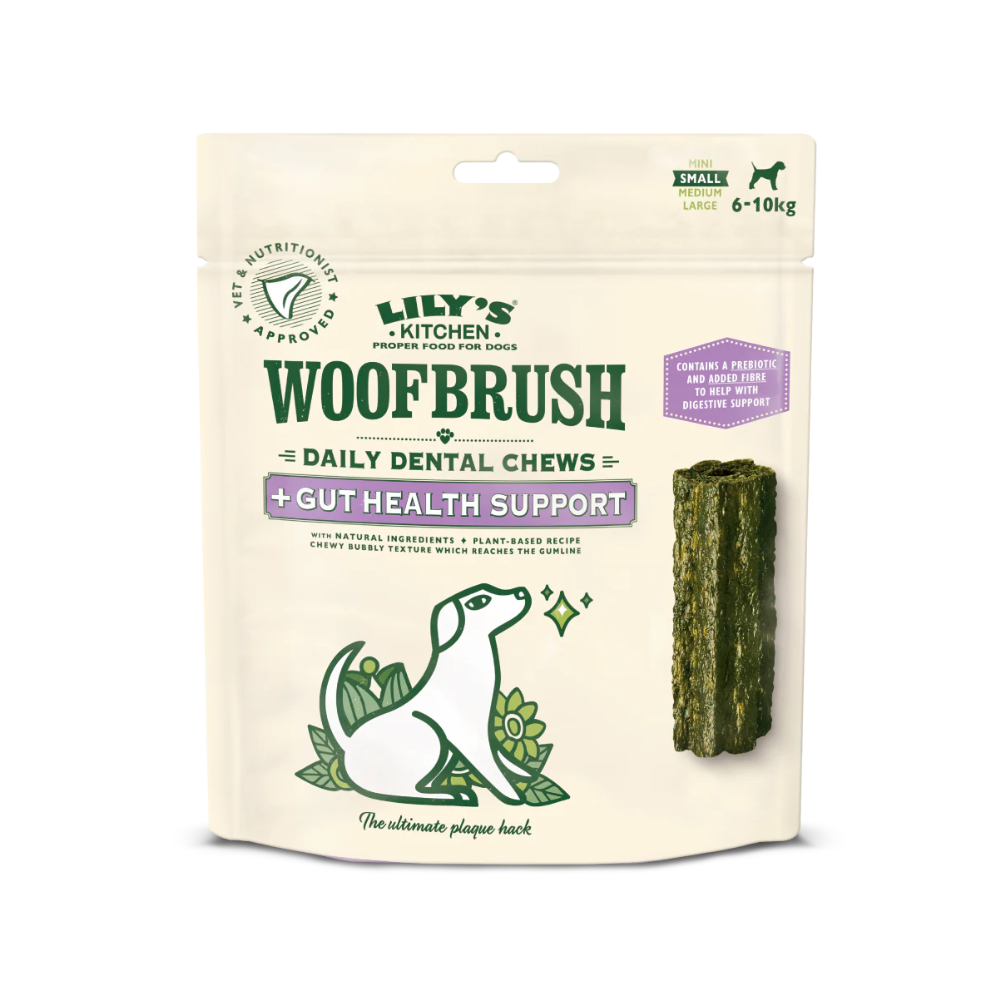 Lily's Kitchen -  狗狗日常潔齒骨磨牙棒 – 腸道健康益生元配方 狗零食 (154g) (PF008)
