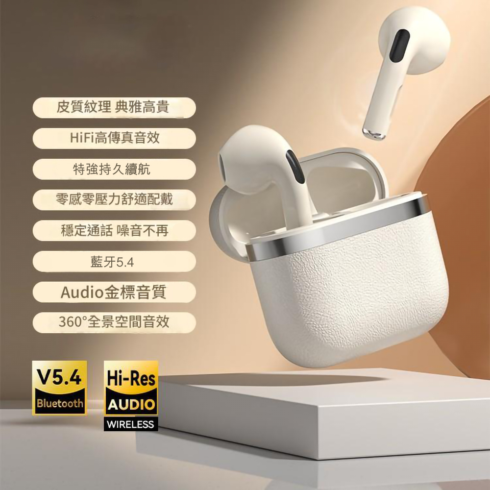 日本TSK 皮紋超長續航無線藍牙耳機 P2560