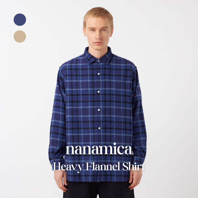 【代購】nanamica Heavy Flannel Shirt 重磅厚法蘭絨襯衫 – 冬季保暖質感單品